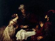 Jan victors Esther accuses Haman before Ahasveros china oil painting artist